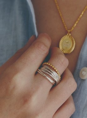 经典素圈戒指女小众设计