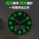Silent luminous living room wall clock collected by 100,000 people