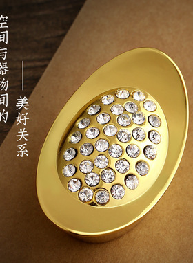 镶嵌钻石实心铜元宝摆件放聚宝盆