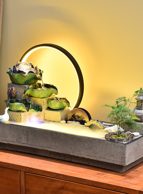 新中式加湿器养鱼缸乔迁新居送礼