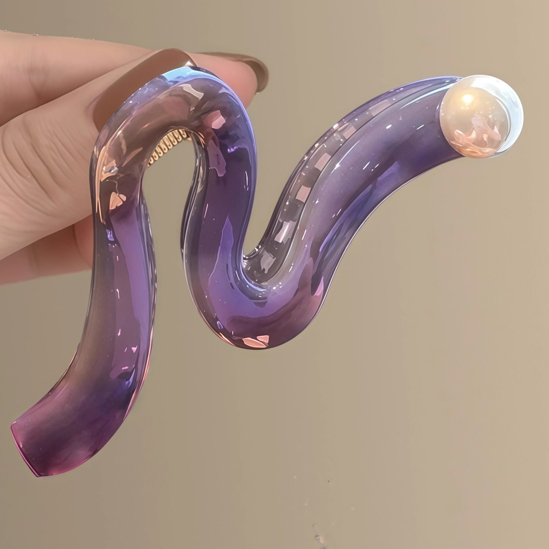 韩国设计师款人鱼姬梦幻波浪珍珠抓夹女大号大量多鲨鱼夹盘发头饰,淘宝优惠券,粉丝福利购,淘宝优惠卷