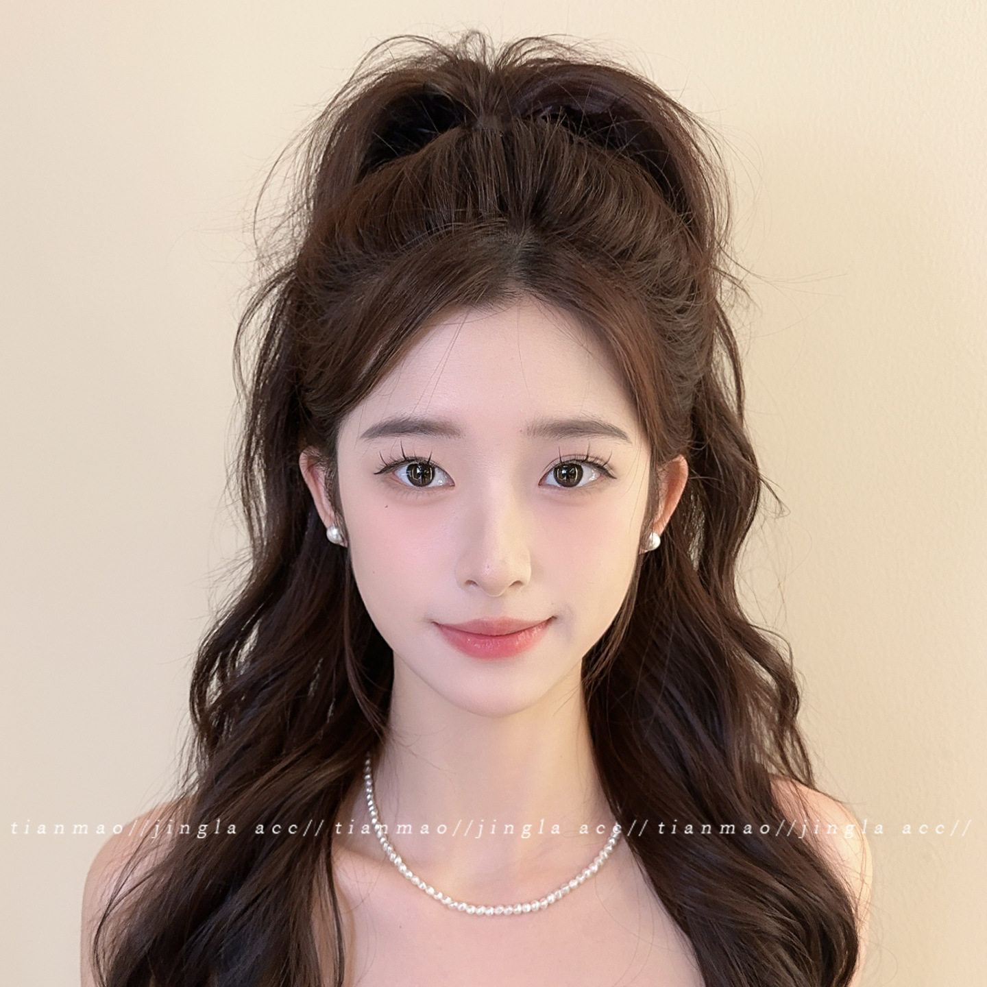 黑色羽毛抓夹高马尾固定网纱蝴蝶结发夹女后脑勺显发量鲨鱼夹,淘宝优惠券,粉丝福利购,淘宝优惠卷