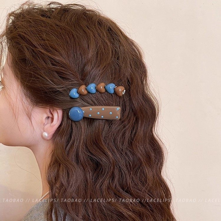 海盐奶咖~发夹女爱心边夹前额一字发卡碎发刘海夹子头饰2025新款,淘宝优惠券,粉丝福利购,淘宝优惠卷
