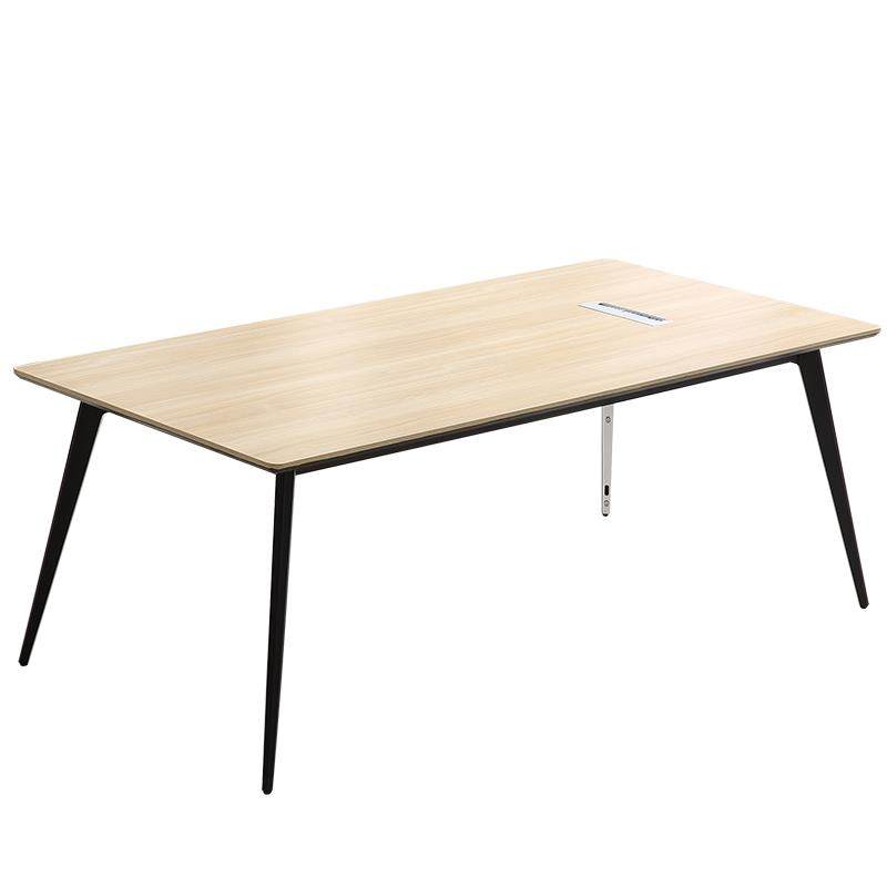 会议小长条桌简约现代会议室洽谈长条培训桌办公室工作用桌椅组合