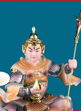 二郎神杨戬哮天犬神像装饰摆件