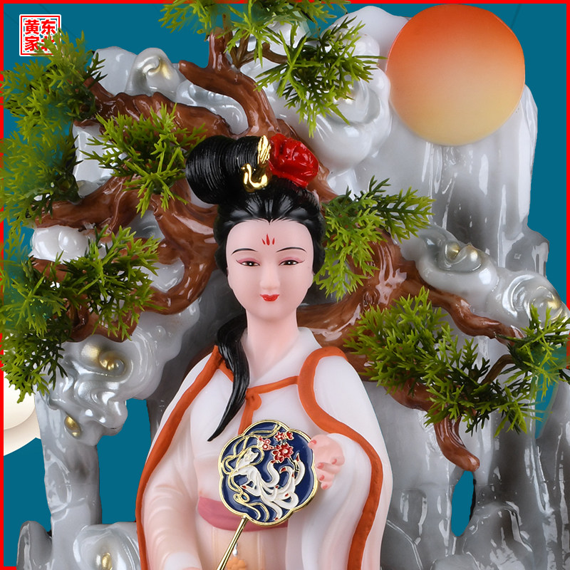 月宫嫦娥玉兔太阴星君神像吴刚桂树美女姻缘后裔平安手工装饰摆件