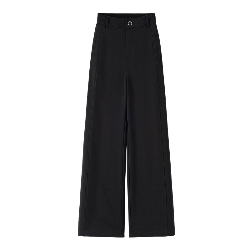 九分窄版阔腿西装裤女夏季2025新款高腰显瘦高级感垂感休闲直筒裤,淘宝优惠券,粉丝福利购,淘宝优惠卷