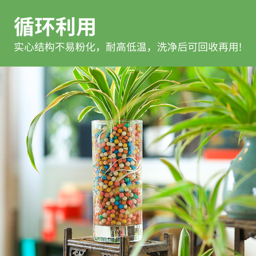 彩色陶粒垫底养花专用水培鱼缸造景颗粒花卉多肉营养土花盆铺面石 - 图2