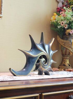 电视柜海螺摆件北欧客厅卧室