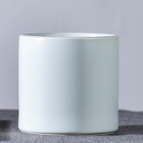 Bright Moon Pen Holder Ceramic Pen Holder Large Capacity Round Brush Containing Drum Creative Minimalist Stationery Book House Wenfang Swing Piece Gift Box Dress Gift Retro China Wind Student Desktop Containing room Four Treasure