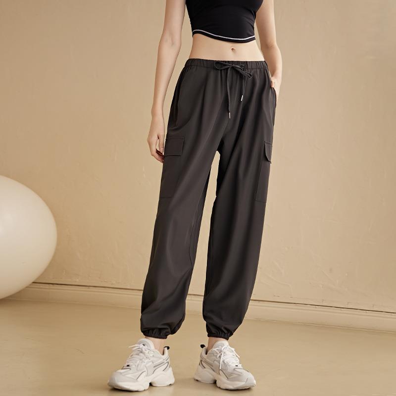 Quick-drying sports trousers for women in summer loose and - 图1