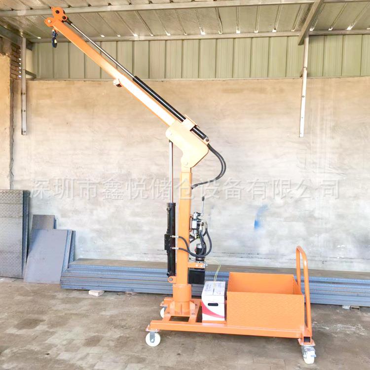 1吨2吨车载单臂液压小吊机移动式悬臂吊车电动堆高车单梁旋臂吊机 - 图0