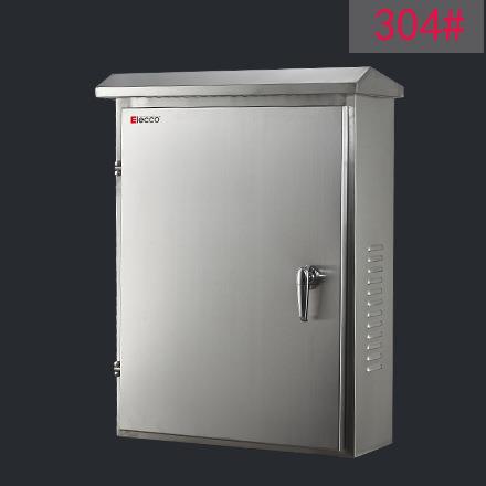 304#不锈钢配电箱500*600*200mm/IP55电控室外防水箱(304#钢) - 图0