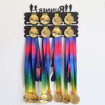 Medal Rack Gold Show Gold Show Free of perforated Marathon Sports Remembrance of the Running Sports Remembrance Card shelf