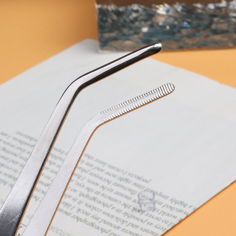 不锈钢大镊子带齿加厚鱼缸取物水草剪刀超长夹子维修工具多用圆头,淘宝优惠券,粉丝福利购,淘宝优惠卷