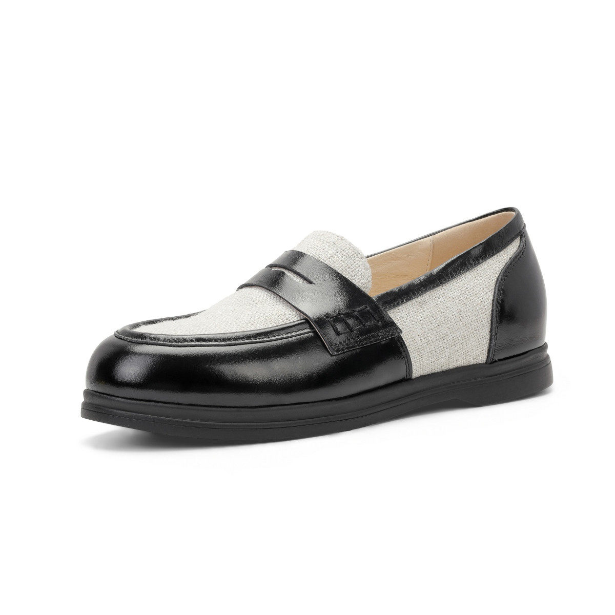 奥莱专供Nine West/玖熙英伦风乐福鞋女通勤百搭一脚蹬撞色豆豆鞋,淘宝优惠券,粉丝福利购,淘宝优惠卷