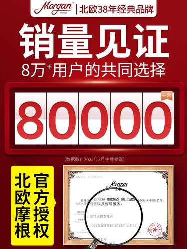 摩根吉他弦一套6根民谣电吉他古典琴弦线全套镀膜覆防锈一弦配件