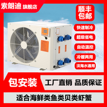 Sorondi Cryogenic Seafood Fish Pond Fish Tank Refrigerator Aquatic Merchants Water Circulation Constant Temperature One Drag Two Chillers