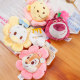 ຂອງແທ້ Disney Strawberry Bear Plush Pendant Keychain Doll Winnie the Pooh Toy Bag Pendant Girls Gift
