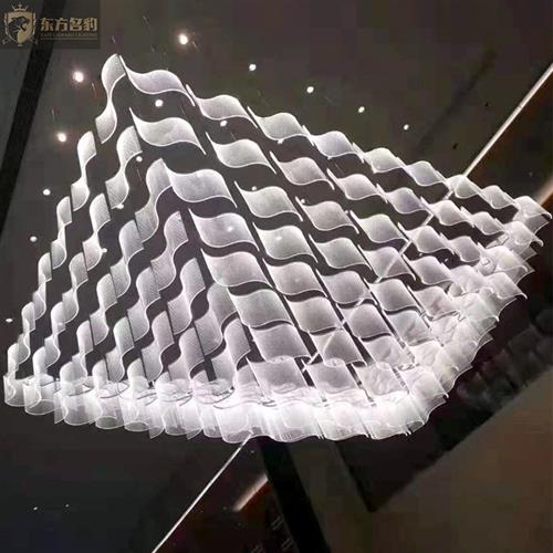 售楼部沙盘酒店大堂宴会厅创意亚克力导光板非标工程灯 - 图1