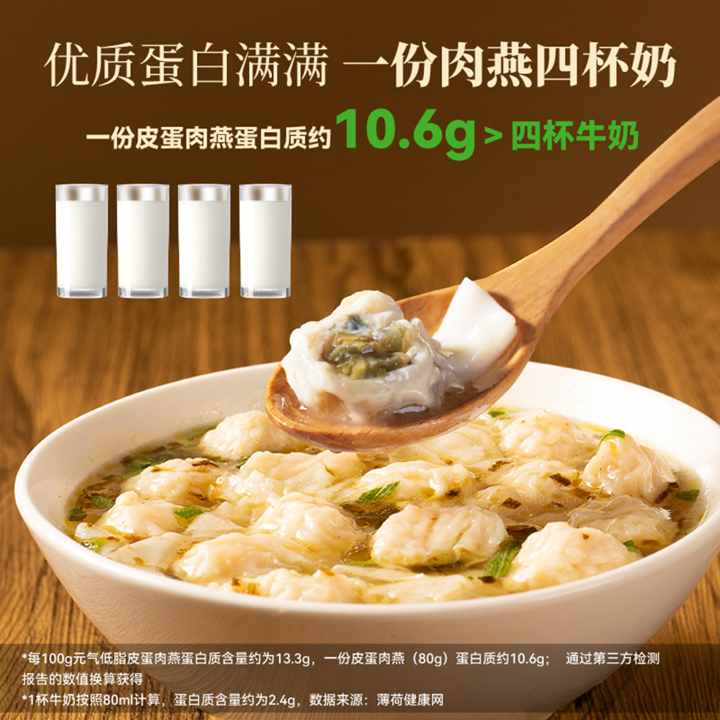 野人日记元气低脂皮蛋肉燕鸡胸肉扁食小馄饨轻食云吞早餐半成品,淘宝优惠券,粉丝福利购,淘宝优惠卷