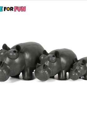 玩宠超大卡通落地河马摆件礼物