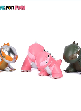 玩宠皮质恐龙动物造型摆件礼物