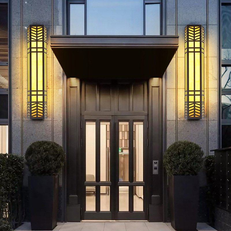 新中式户外壁灯led防水酒店外墙云石别墅灯室外庭院墙壁门柱灯,淘宝优惠券,粉丝福利购,淘宝优惠卷