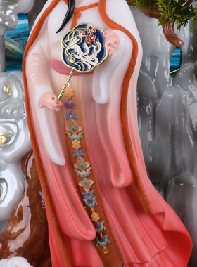 嫦娥美女玉兔月亮太阴装饰摆件