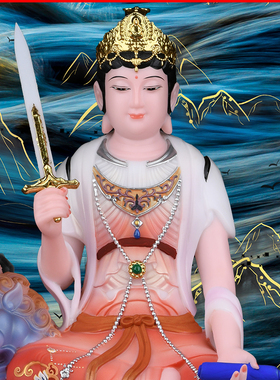 五台山文殊普贤峨眉普贤装饰摆件