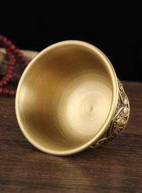 速发纯铜七供水杯八供杯家碗杯八吉祥净水杯供佛财神观音供用摆件