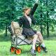 Beiyue Outdoor Camper Foldable Hand-Push Camping Trolley Trailer Trolley Grocery Trolley Camper