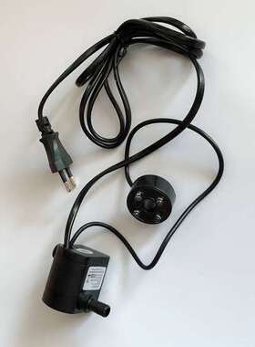 静音潜水泵盆景配件微型假山流水喷泉小摆件水族箱抽水泵循环水泵