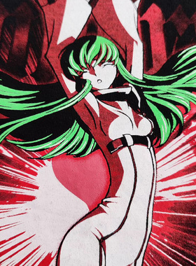 WHO CARE美式大百科Code Geass blacktee反叛的鲁路修质感短袖T恤
