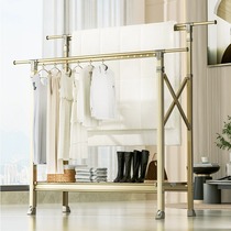 Clothes hanger floor folding room Home Home Balcony Bedroom Sunburn God Instrumental Lifting and drying hanger cool clothes