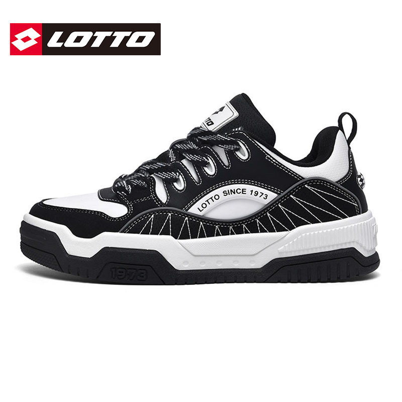 LOTTO乐途男低帮板鞋厚底面包鞋2025秋冬季新款皮面休闲运动鞋子,淘宝优惠券,粉丝福利购,淘宝优惠卷