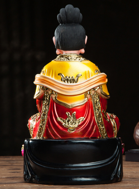 女娲娘娘神像女娲补天大地之母手工树脂彩绘佛像摆件12寸居家摆件