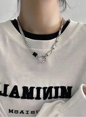 王嘉尔同款锁骨链个性简约