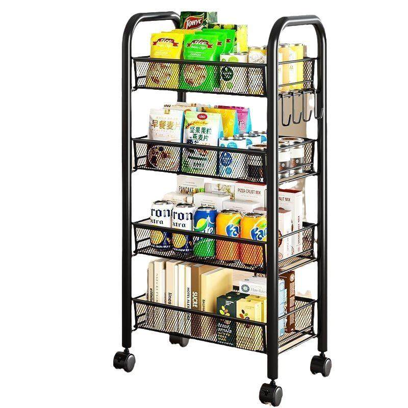 厨房置物架落地多层家用微波炉架子蔬菜收纳架烤箱架储物架带轮子,淘宝优惠券,粉丝福利购,淘宝优惠卷