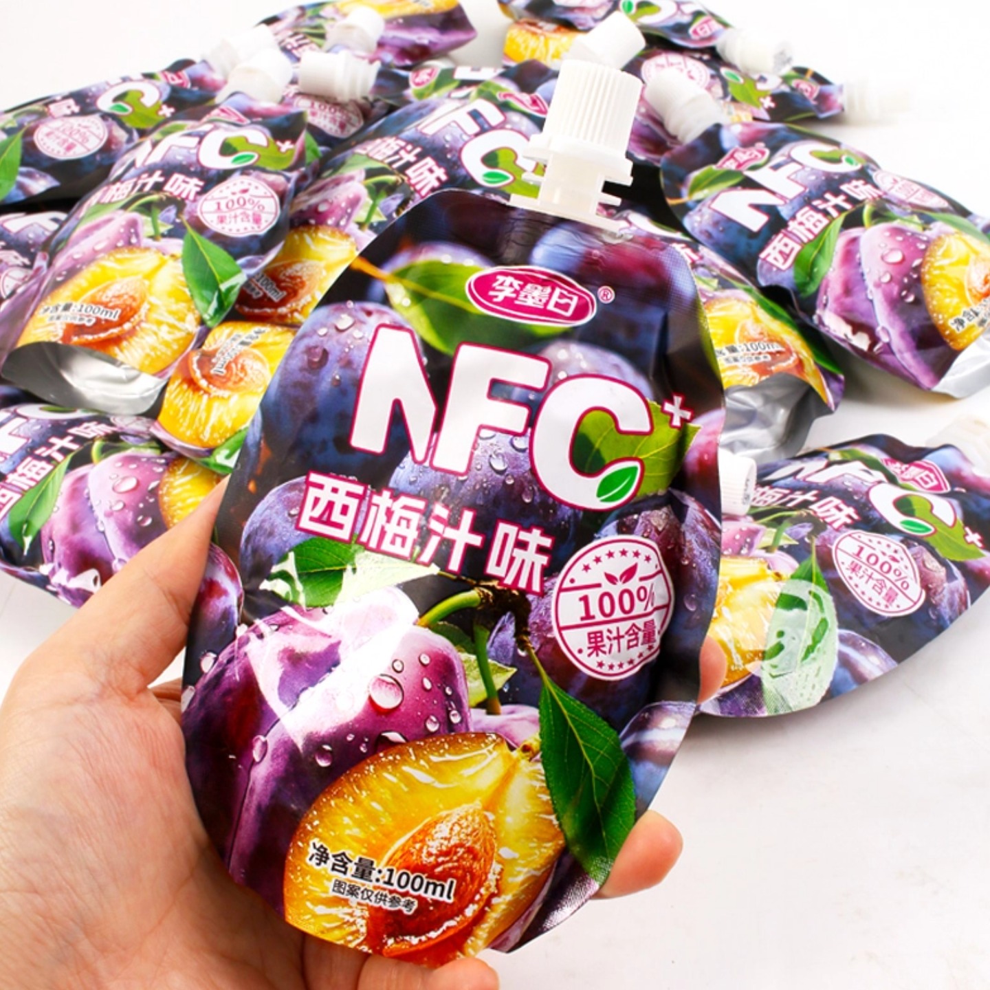 李墨白nfc西梅汁100ml小包装整箱便携果汁饮料夏季饮品清爽纯果味 - 图1