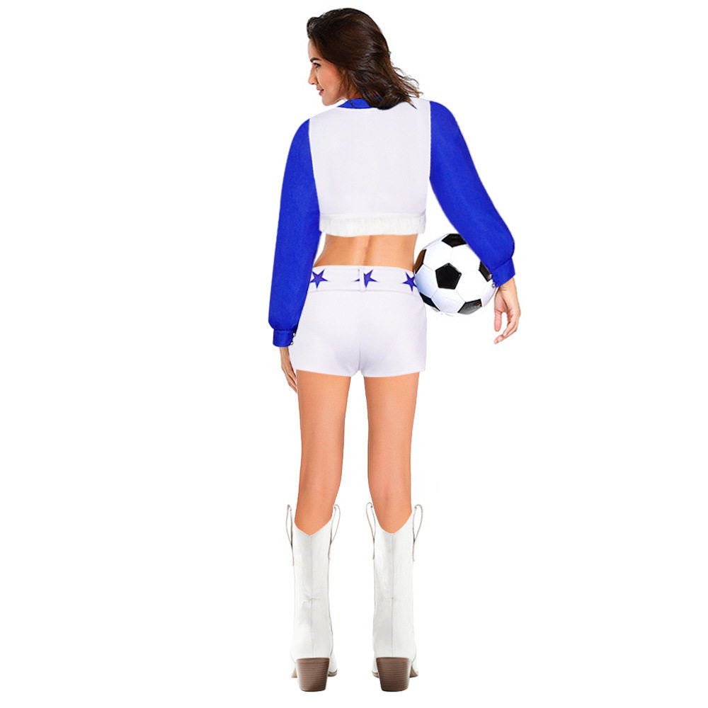 Cheerleaders达拉斯拉拉队团体演出服成人万圣节D舞台S服装-图0
