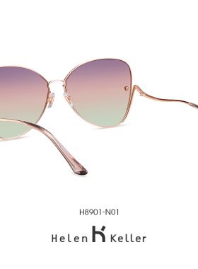 海伦凯勒韩版蝶形太阳眼镜女