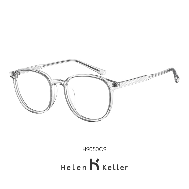 海伦凯勒复古近视眼镜男女经典修颜方圆框防蓝光可配度数H9050 - 图3