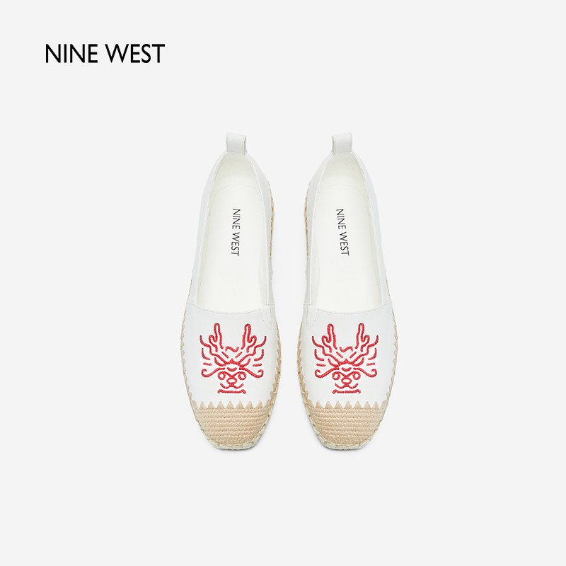 Nine West/玖熙秋冬季渔夫鞋一脚蹬懒人鞋方圆头平底舒适百搭女鞋,淘宝优惠券,粉丝福利购,淘宝优惠卷