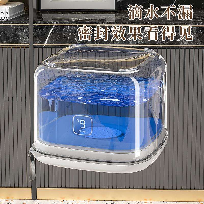 素风尚电吸真空密封米桶家用储存粮桶负压防虫防潮面粉密封罐米箱 - 图2