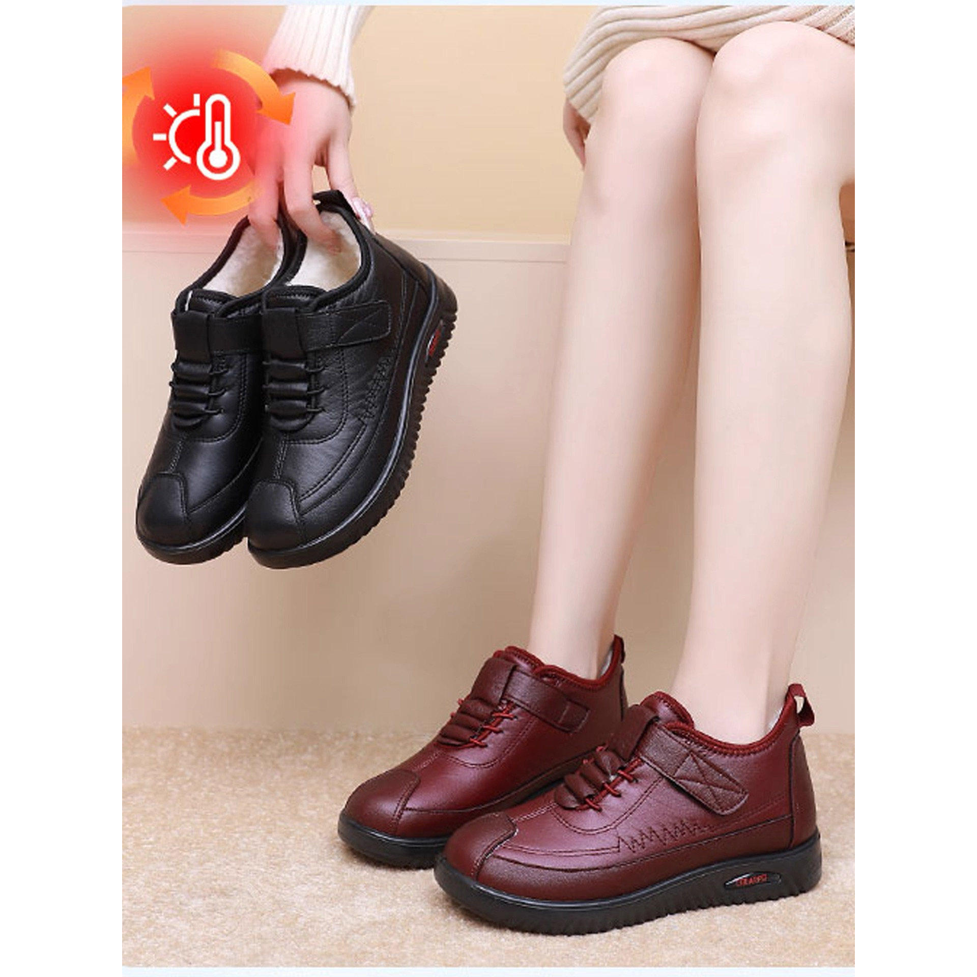 老北京冬季女2025新款棉鞋加绒加厚保暖中老年雪地靴防滑妈妈棉靴,淘宝优惠券,粉丝福利购,淘宝优惠卷