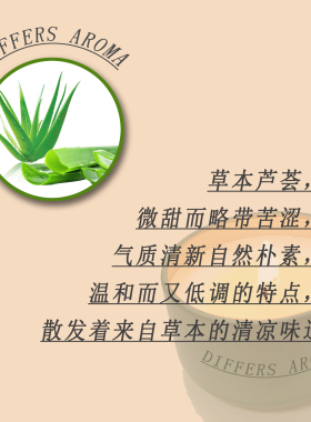 卧室香薰蜡烛DIFFERS芦荟