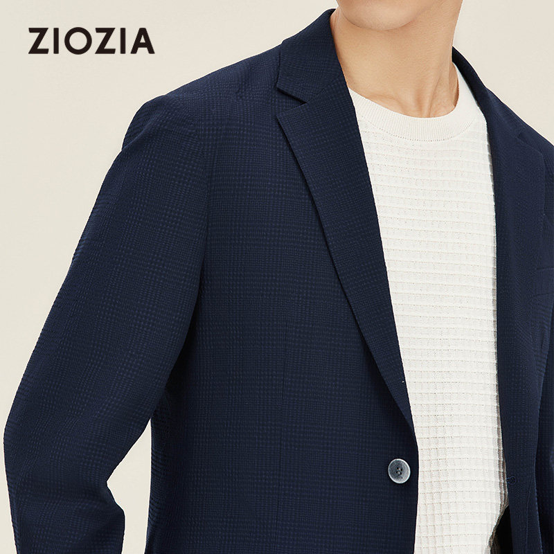 ZIOZIA男装春季时尚休闲单排扣男士休闲西服ZKGC1X21J,淘宝优惠券,粉丝福利购,淘宝优惠卷