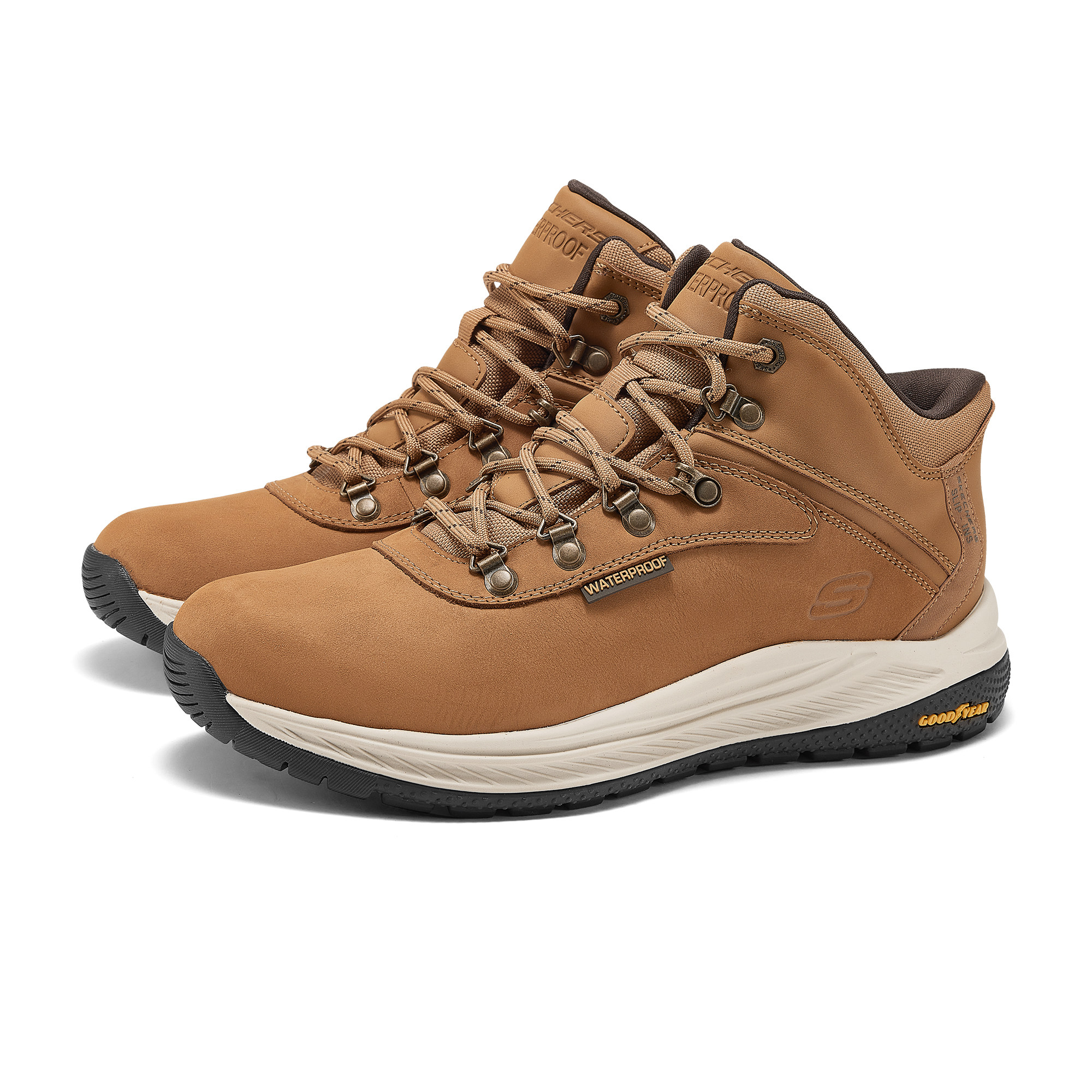 Skechers斯凯奇男鞋秋冬新款加绒高帮鞋轻质回弹运动休闲鞋211030