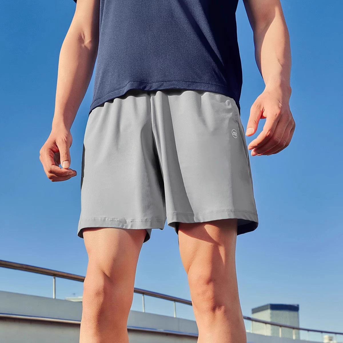 Skechers斯凯奇夏季男士休闲短裤吸湿速干凉感跑步运动裤P224M053 - 图1